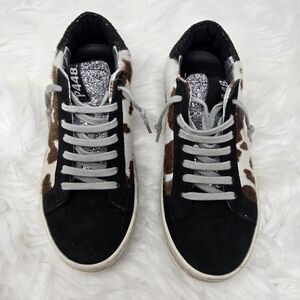 P448 Shoes Black / Brown cow Size 37 (~womens Size 6)